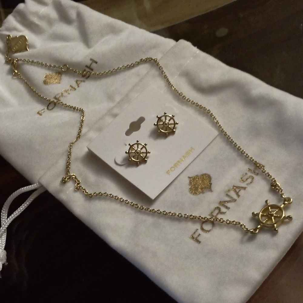 Fornash Dainty Jewelry  Nautical Set
